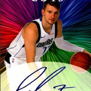Luka Doncic Platinum Cuts facsimile auto only 1000 made Dallas Mavericks